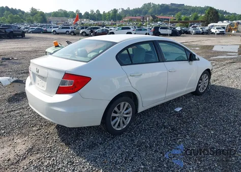 2012 Honda Civic Ex z USA, uszkodzony, nr VIN 19XFB2F86CE109040